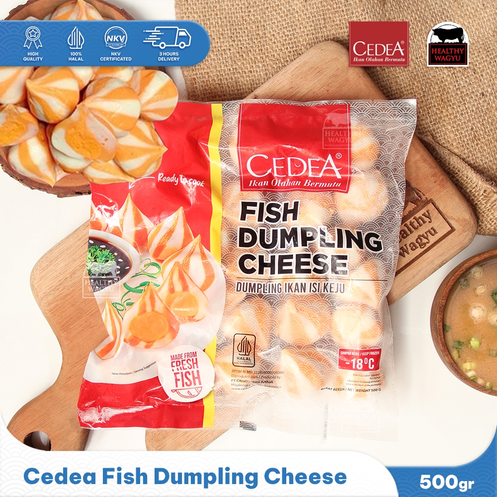 

Cedea Fish Dumpling Cheese Frozen Food 500gr Healthy Wagyu