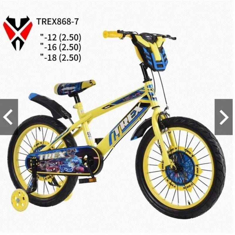 Sepeda anak laki laki Sepeda BMX Trex Viper 18 inchi dengan lampu listrik