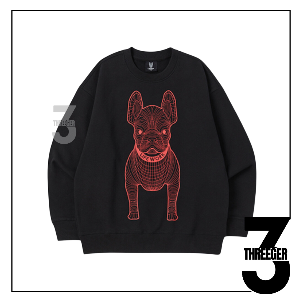 Lifework Red Radog Sweatshirt Black Original