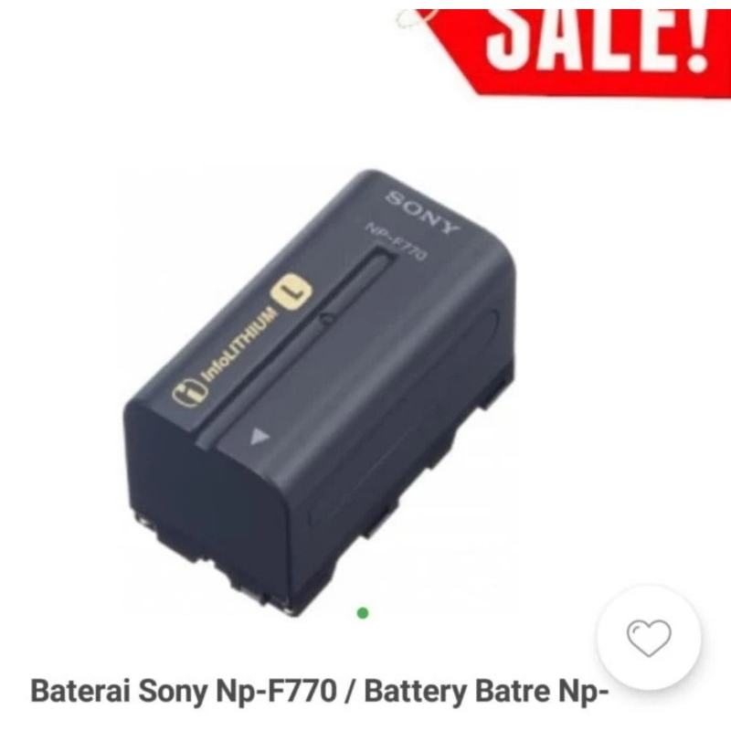 BATTERY SONY NP-F770/ F 770 for DCR-VX2100,DCR-FX1/FX7/TRV37/57/67/68/87/88/98/120/130/320/517/520/7