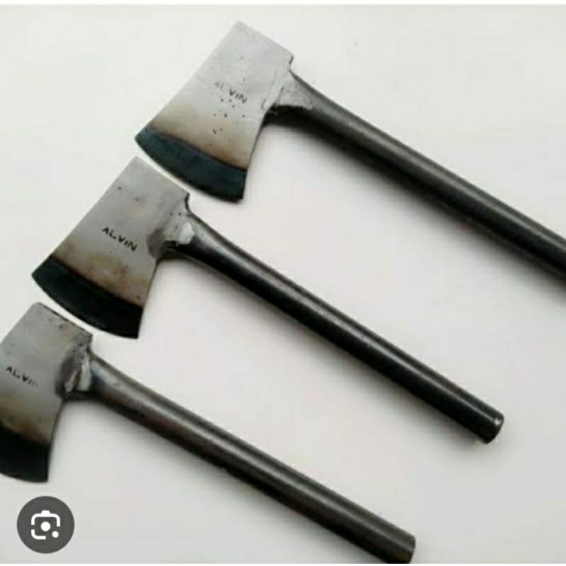 Pisau Belah Kayu/Pisau Potong Kayu/Alat Belah Kayu Bahan Baja Per Gagang Besi Putih Tebal Siap Di Gu