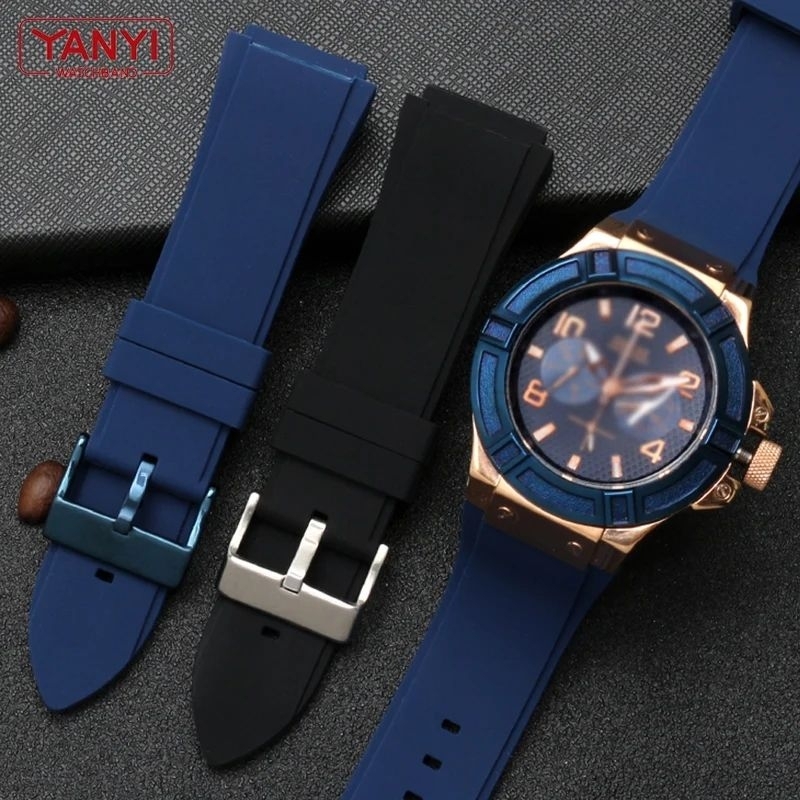Strap Tali Jam Tangn Guess W0247G3 W0040G3 W0040G7 Gues Rigor Karet Rubber Silikon Pria