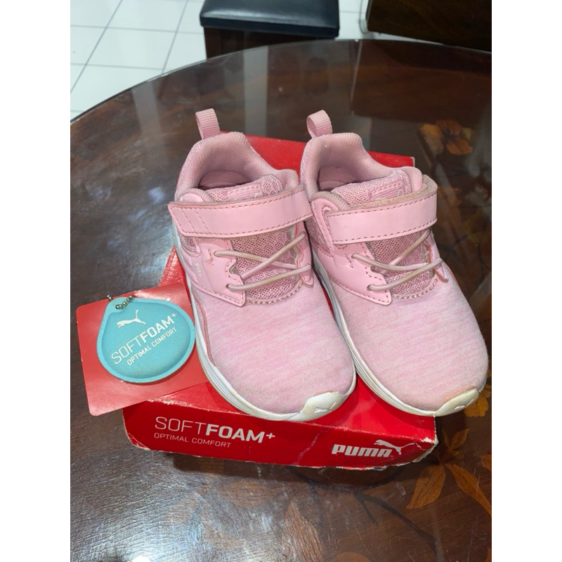 JUAL MURAH ASLI PUMA KIDS NRGY COMET PINK shoes sepatu Original Size EUR 24 PRELOVED