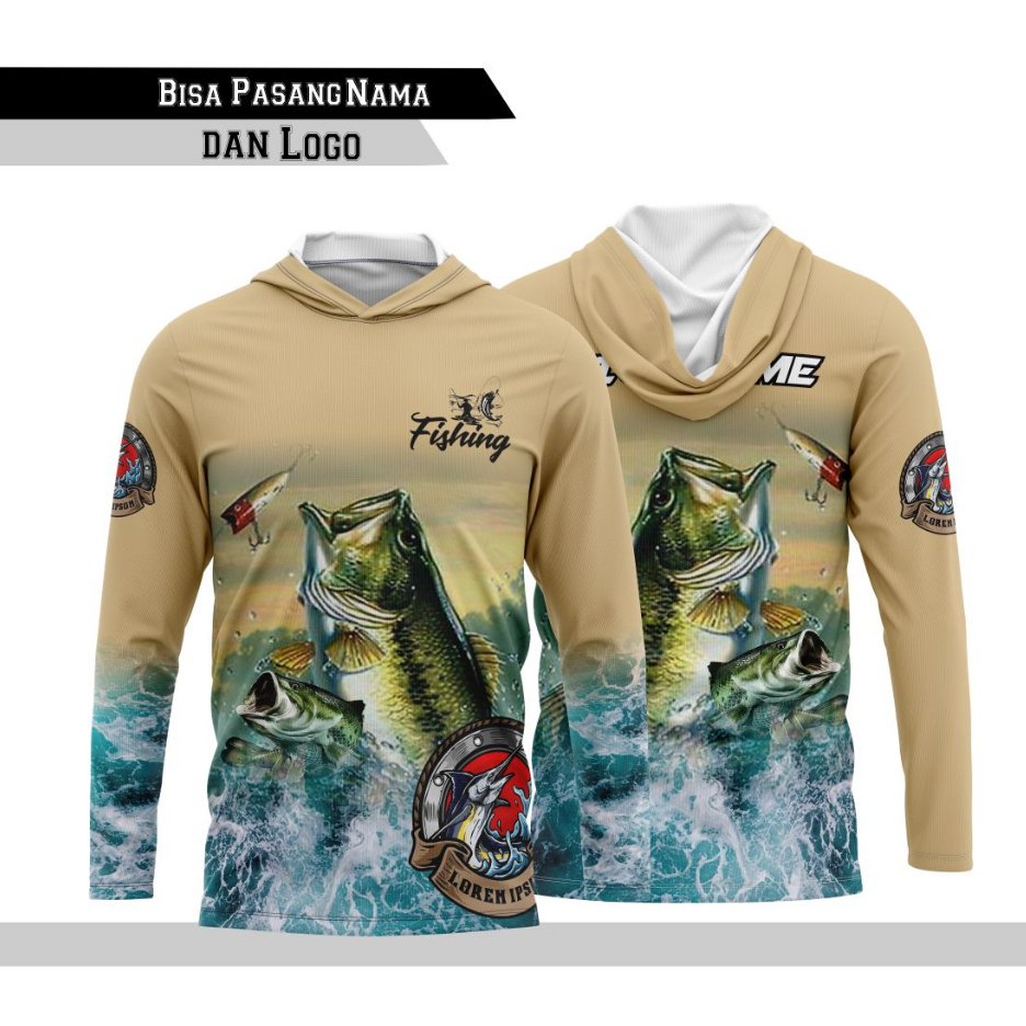 KAOS JERSEY MANCING PRINTING LENGAN PANJANG BERKUPLUK FREE NICKNAME DAN LOGO BAHAN MILANO ANTI UV