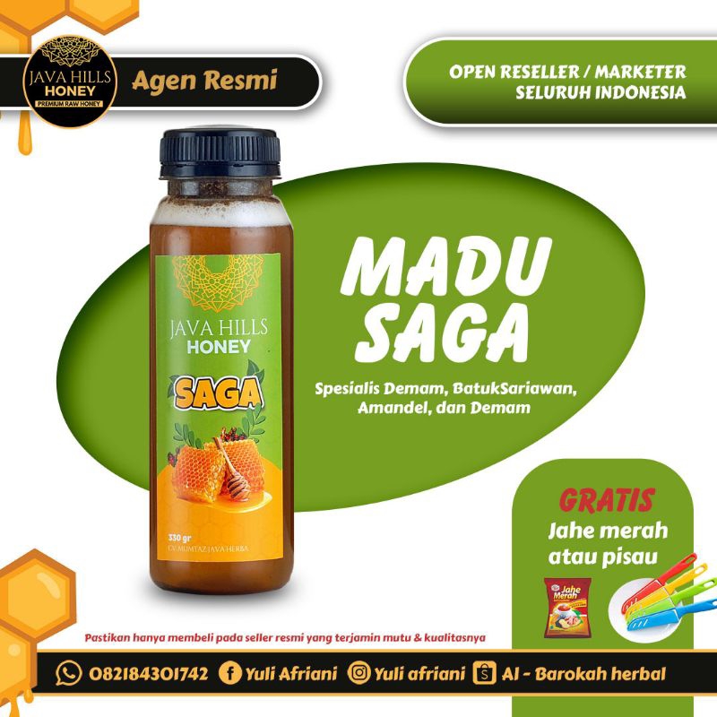 

Madu Saga Solusi Batuk Pilek dan Sariawan | Madu Javahills Honey madu murni madu Herbal