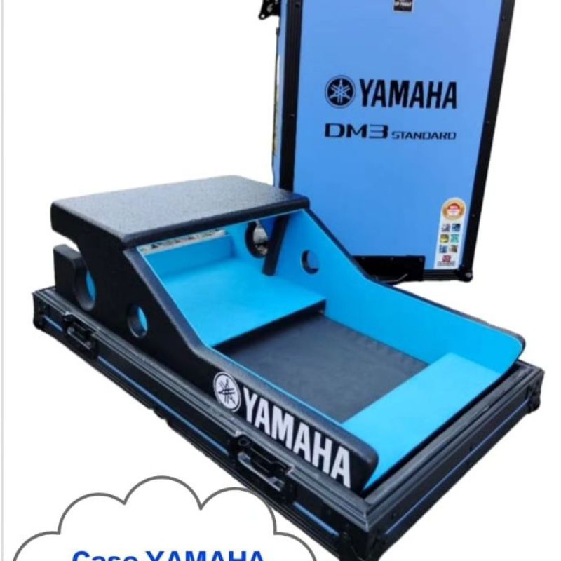 Hardcase Digital Mixer Yamaha DM3 DM3S Biru List Hitam Handle Premium Impor