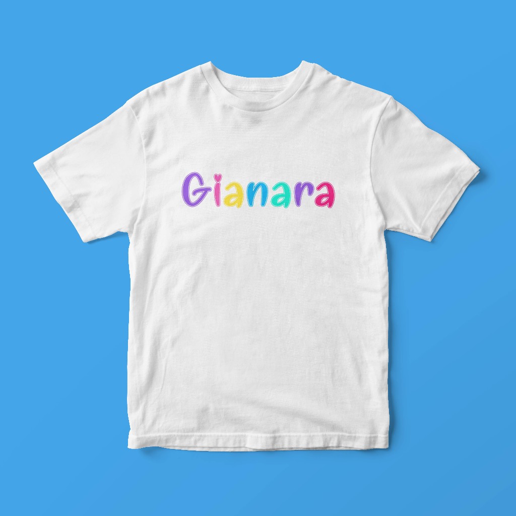 Kaos Anak Custom Nama / Kaos Ulang Tahun / Kaos Custom Anak