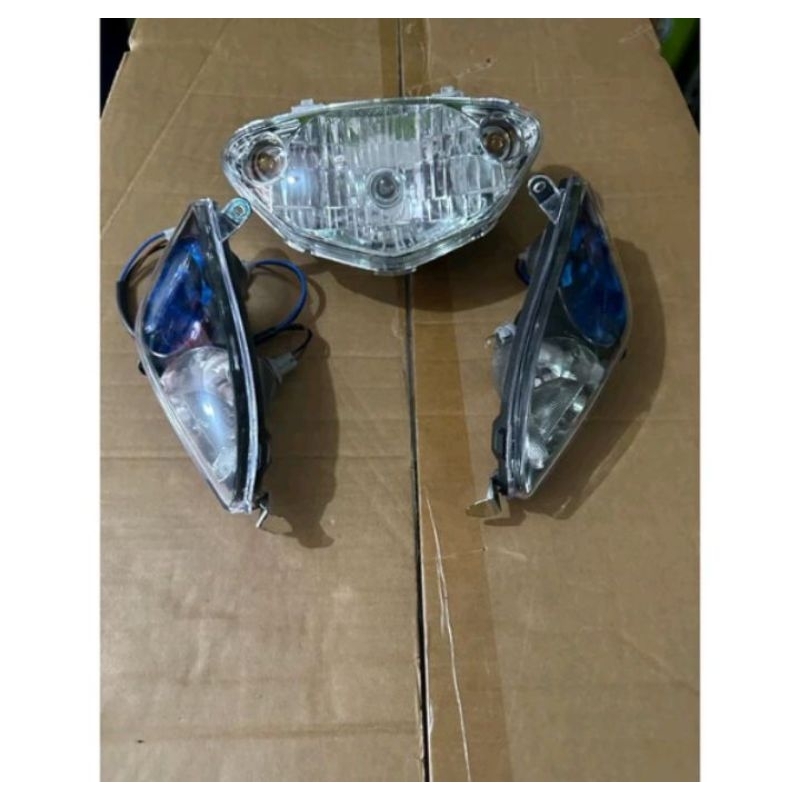 Reflektor Plus Mika Kaca Lampu Depan Mio Sporty Set Lampu Sein Reteng Mio Lama Model MX