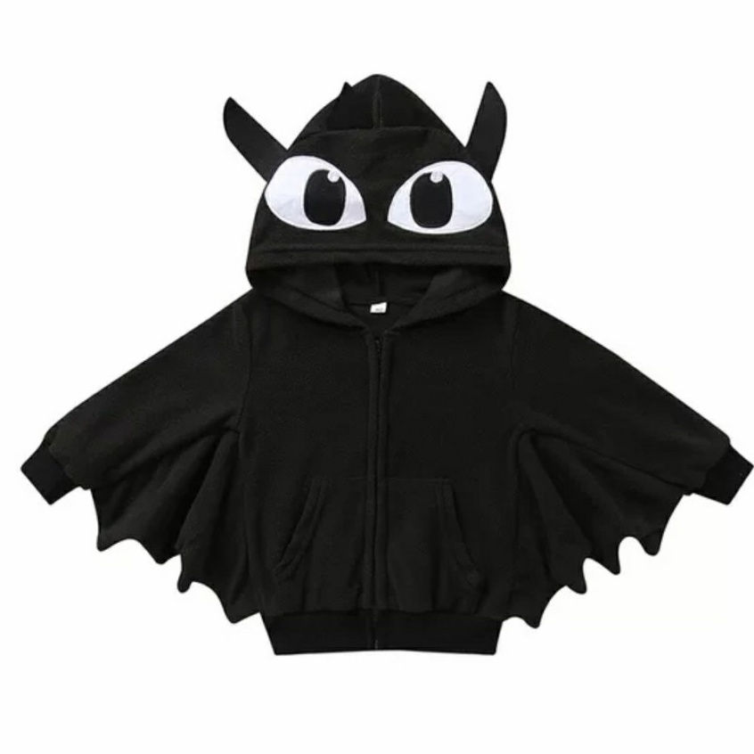 Super Premium  Toothless dragon kids jacket Halloween costume Bat train your Dragon   2685
