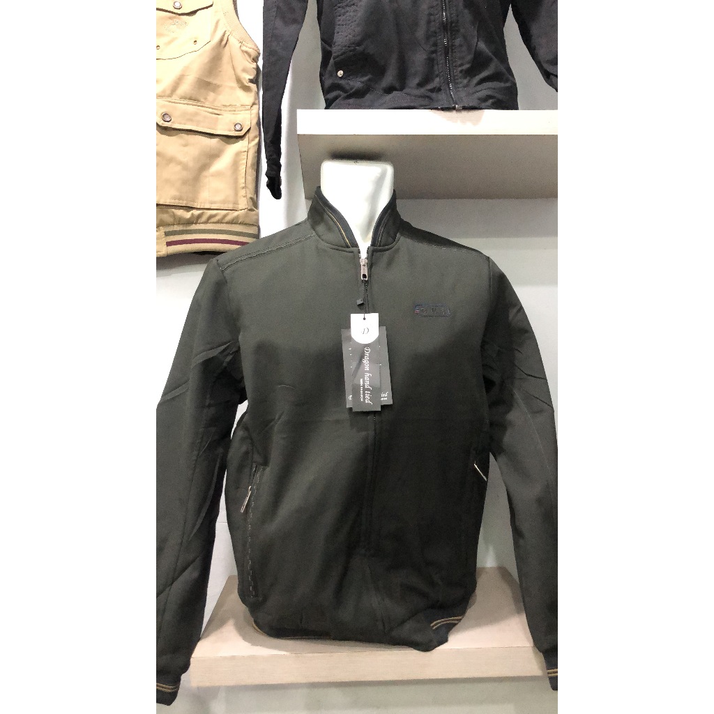 Jaket BOSS katun kanvas kualitas premium IMPORT original Brand DRAGON bomber