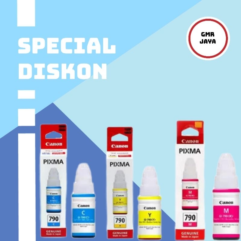 TINTA CANON GI-790 PIXMA COLOR ORIGINAL TINTA PRINTER CANON G4010