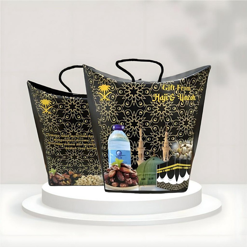 

paperbag souvenir dus oleh oleh haji dan umroh dus tali/paperbag/dus jing-jing Ready Makassar