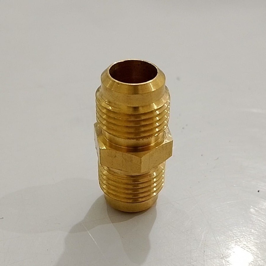 DOUBLE NEPEL 1/2 X 1/2 DRAT LUAR KUNINGAN