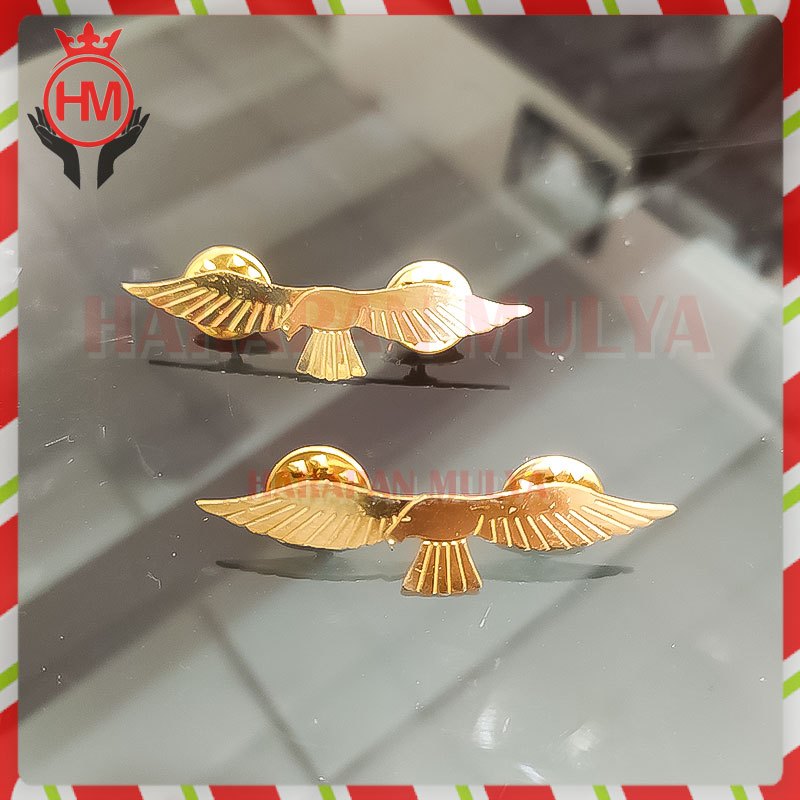 Bros Pin Merpati Putih Pin Burung Merpati Putih Logam Polos - Harapan Mulya