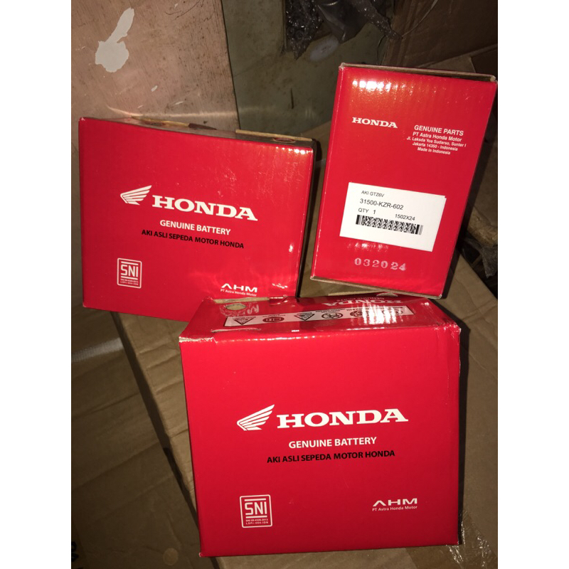 Accu Aki Battery GTZ6V ORI HONDA AHM (KZR) / aki honda vario 150 / aki ori cb150r / aki vario 125 or