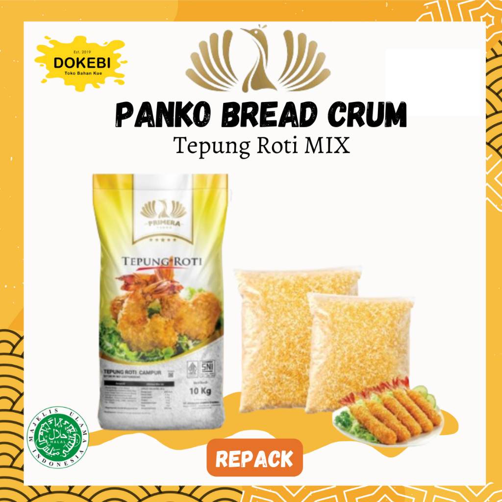 

Primera Panko Mix 500 G / Bread Crumb/ Tepung Roti / Panir