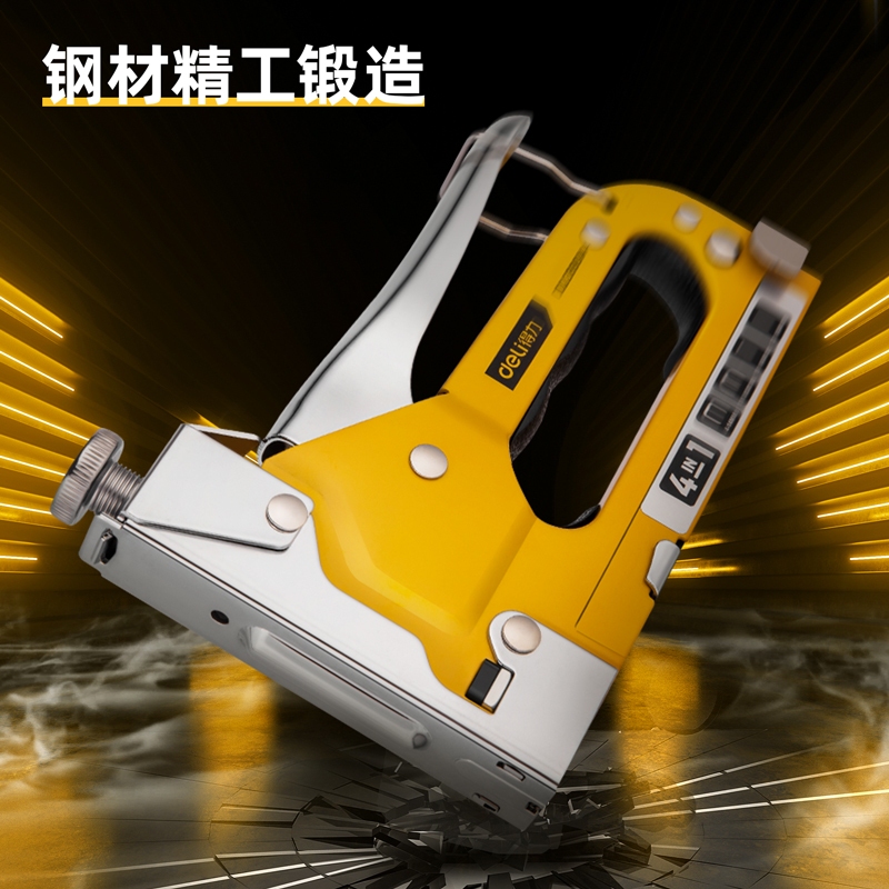 

Deli Tools Staples Tembak / Stapler Gun Tacker 4 In 1 Dl238004