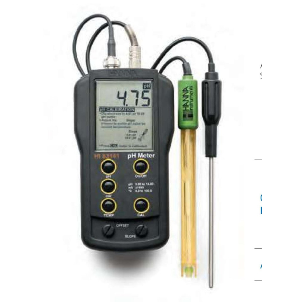 Hanna HI 83141-1 Portable Analog pH/mV Meters