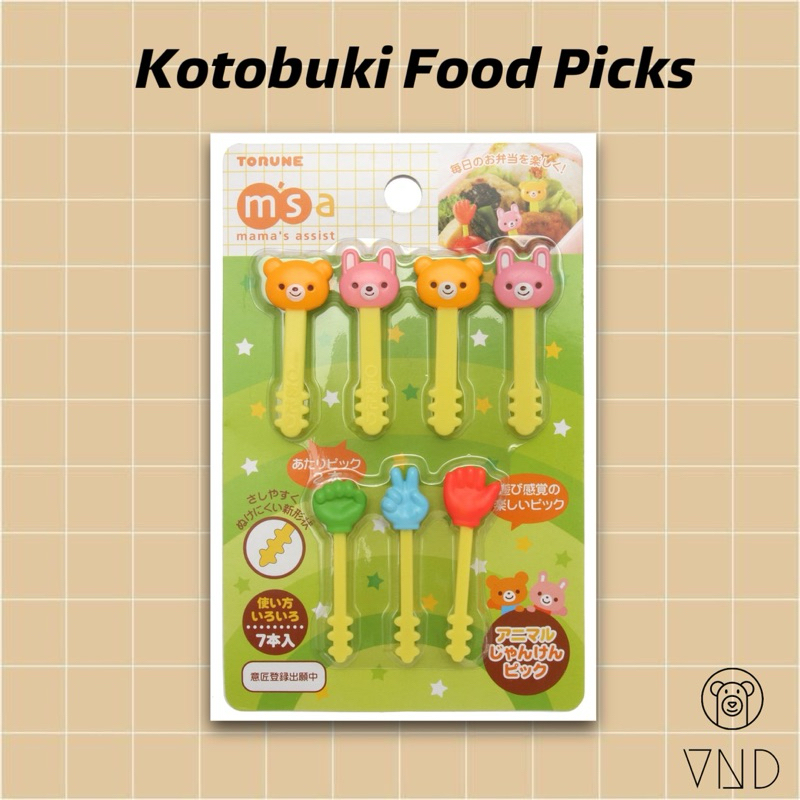 Kotobuki Food Picks ORI Torune Japan/ Hiasan Bekal/ Bento Picks