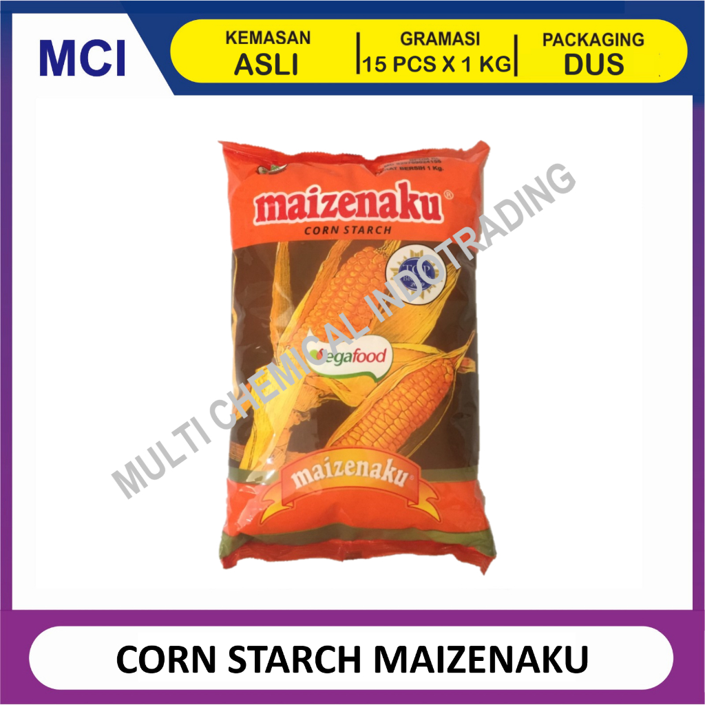 

TEPUNG JAGUNG MAIZENA MAIZENAKU 1 KG - 1 DUS 18 PCS / CORN STARCH