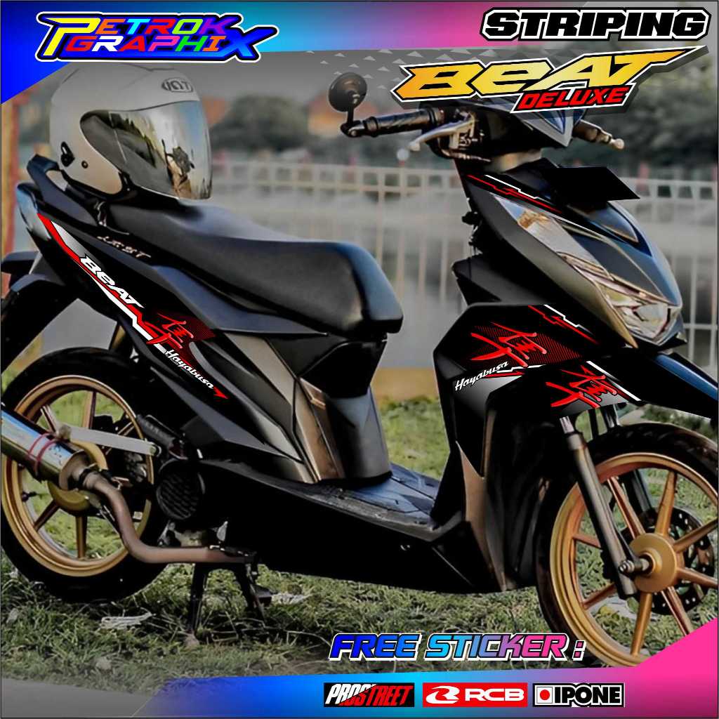 STRIPING VARIASI LIST MOTOR BEAT DELUXE / STICKER VARIASI HONDA BEAT DELUXE