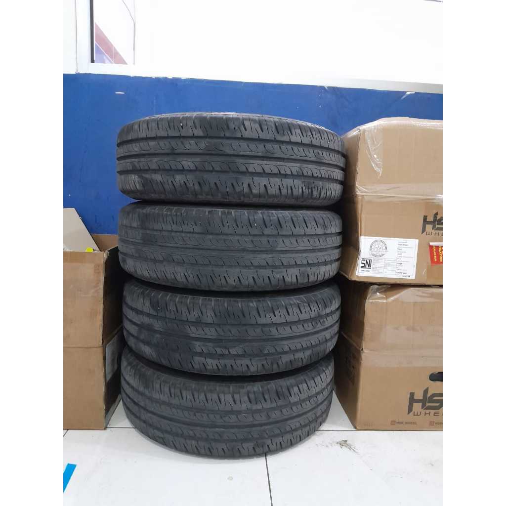 VELG MOBIL BEKAS SEKEN FE03 R15X6,5 8X100/114 ET42WHIT +BAN GT 185 65 R15 VELG UNTUK MOBIL AVANZA XE