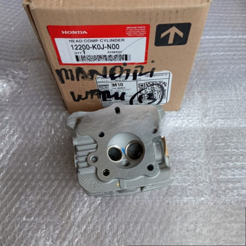 CYLINDER HEAD GENIO BEAT LED K1A SCOOPY K2F 12200K0JN00 12200-K0J-N00 HEAD COMP CYLINDER ORI AHM