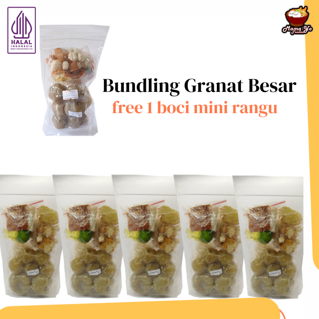 

Mama Yo Foodies - Paket Bundling Boci Granat besar - Baso Aci Granat