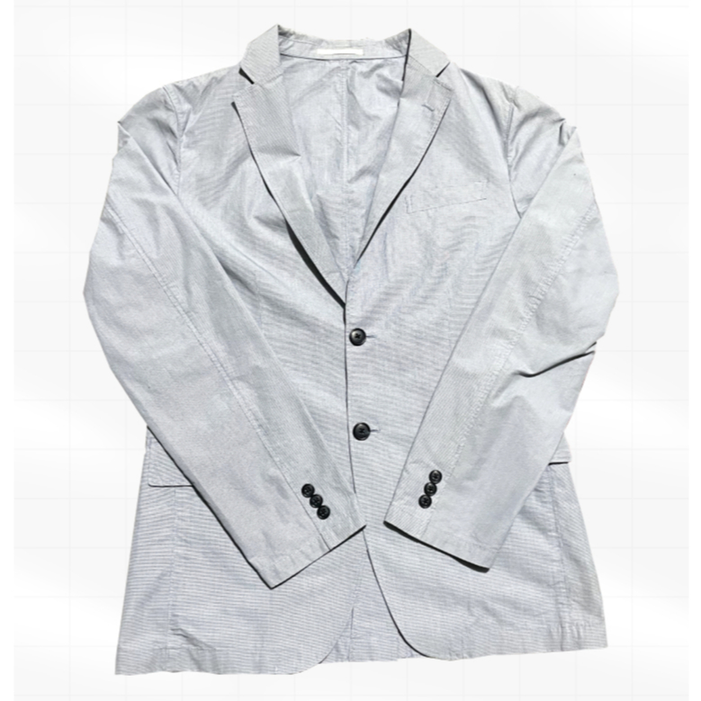 blazer uniqlo grey