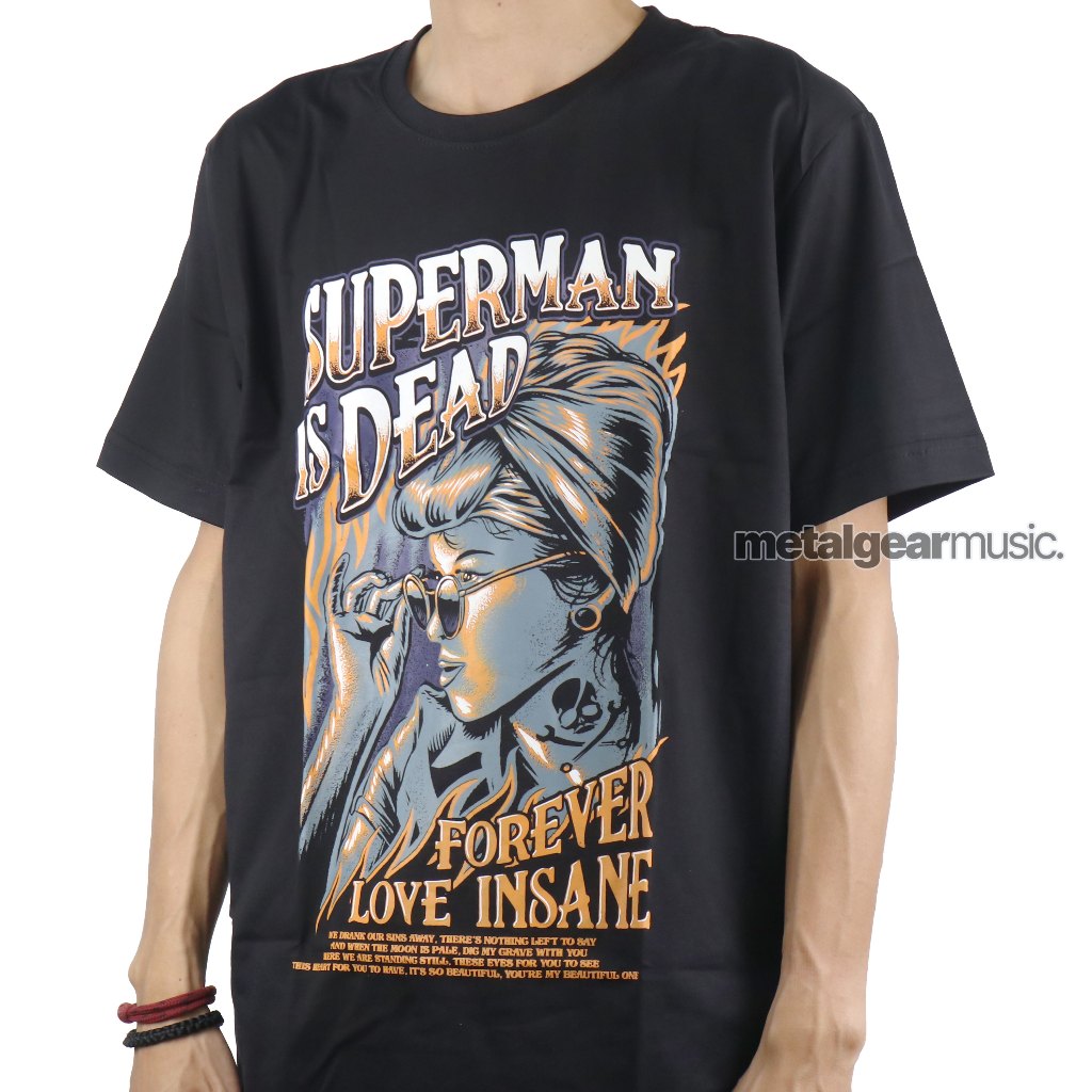 Metalgear merch Tshirt Superman Is Dead - Fli22 Katun S-3XL Kaos pria Original 100%