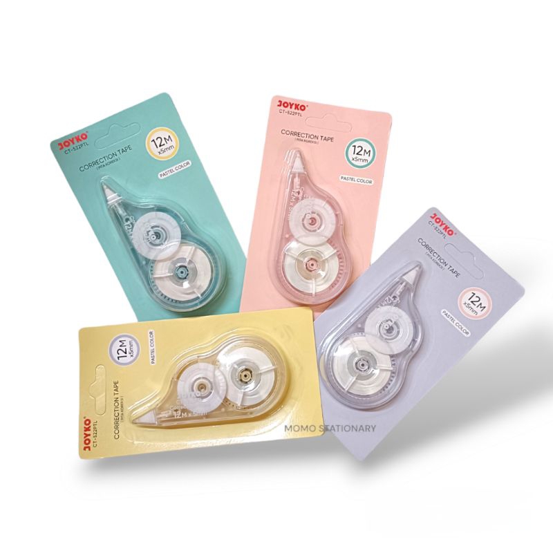 

Stipo kertas joyko 522 pastel color 12 m / penghapus stipo tarik joyko / correction tape (1 pcs)