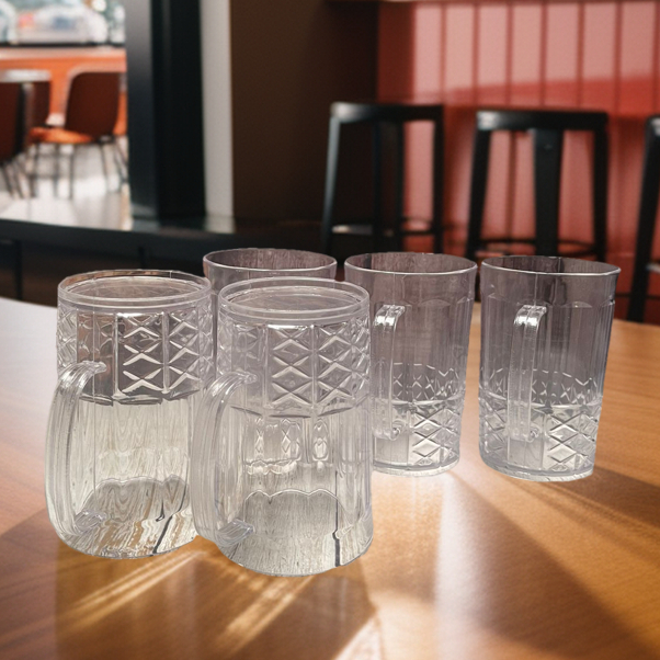 Gelas Cangkir Plastik Mika Bening MUG LUNA Victory / Mug Plastik Murah / Nanoshop99