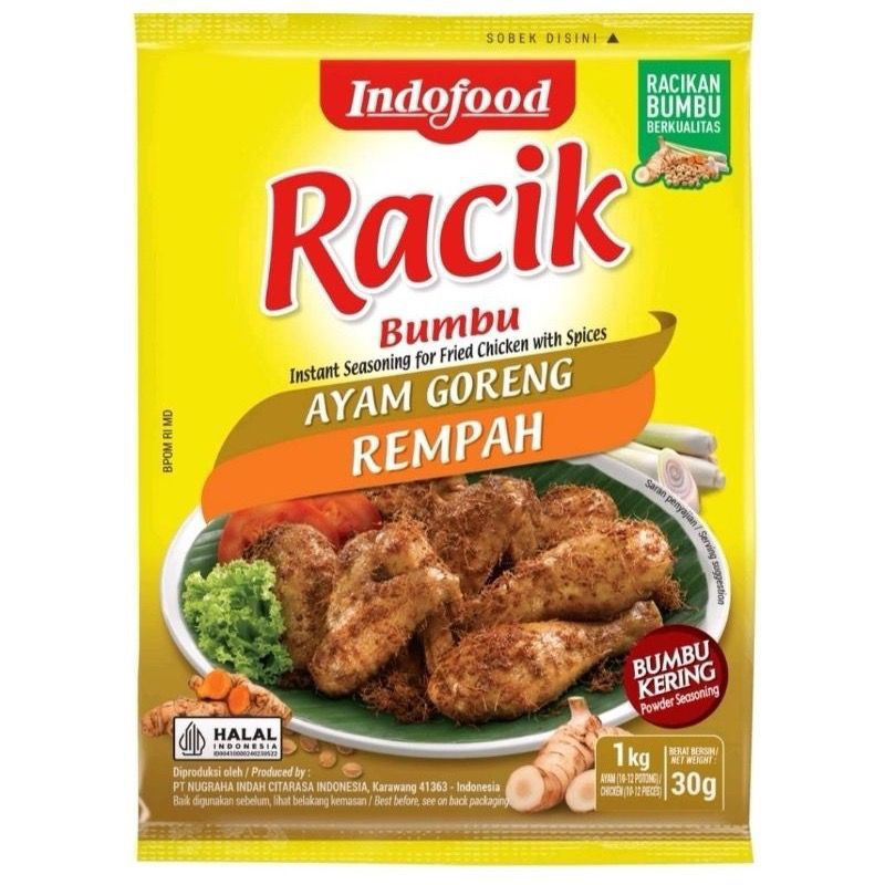 

Promo Indofood Racik Resep Nusantara Bumbu Ayam Goreng Rempah 30gram X 5.pcd