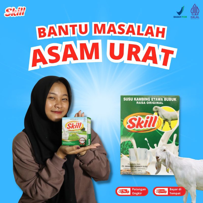 

susu skill bantu masalah asam urat – 100% asli susu kambing etawa