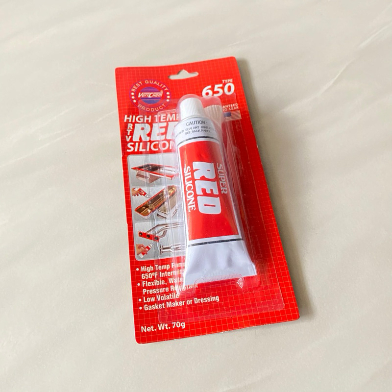 Lem RED Sealant Tube / Lem High Temperature RED Silicone besar