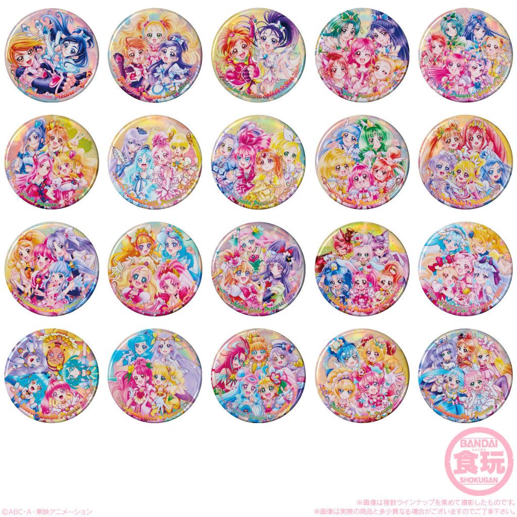 Precure All Stars BIG Can Badge 20th Anniversary Fresh Suite Smile DokiDoki Happiness Charge Go Prin