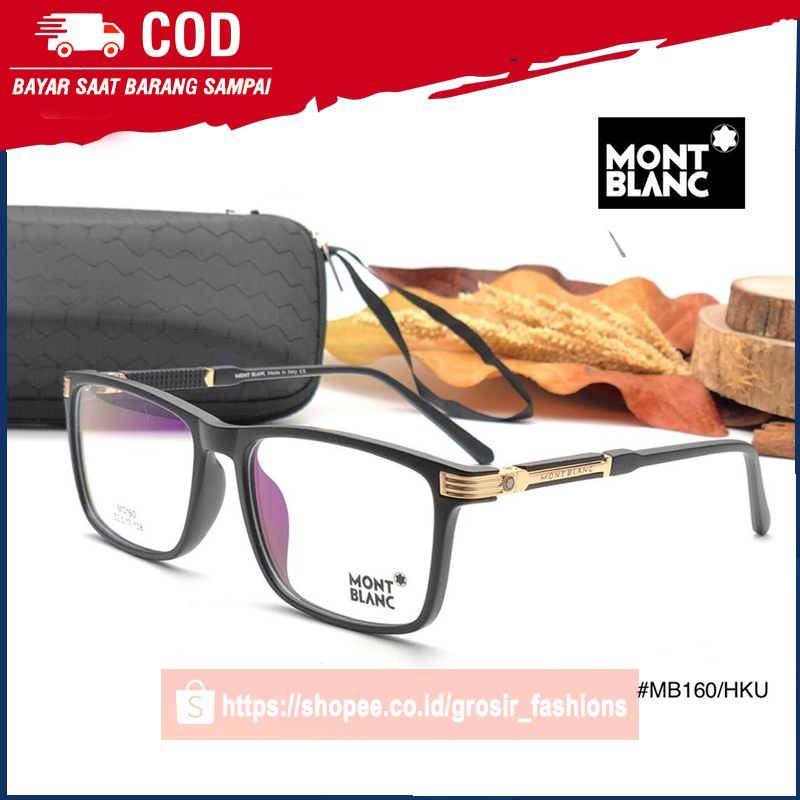 Frame Kacamata MONTBLANC KOTAK PRIA MB160 Smart Sporty