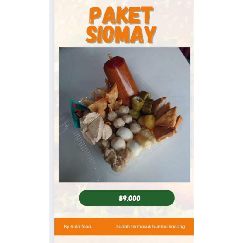 

Paket siomay 10 porsi HALAL