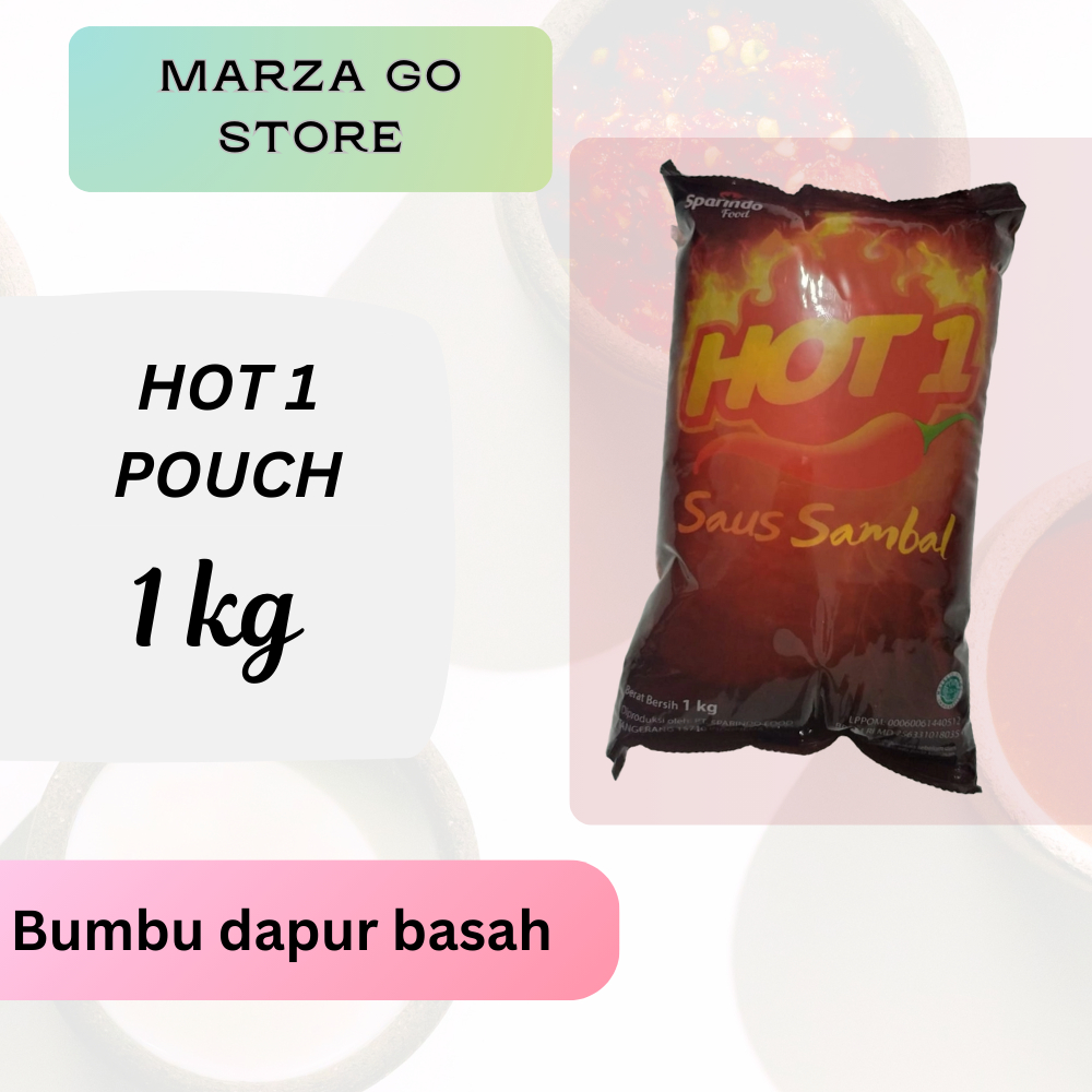 

HOT 1 SAUS SAMBAL 1KG SAOS SAMBEL HOT1 1KG