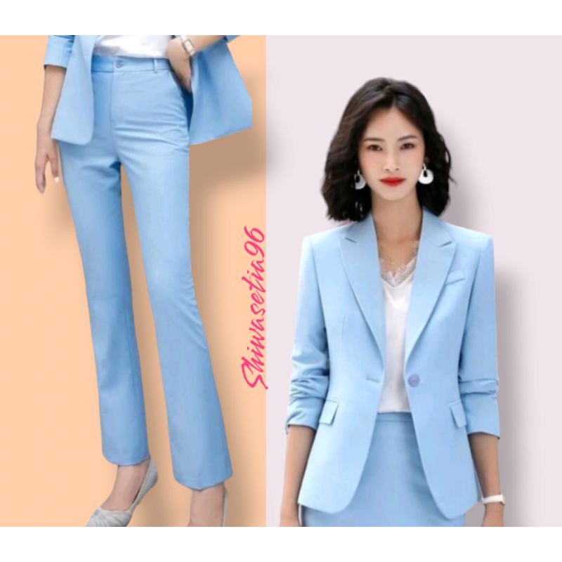 setelan blazer pria dan wanita Formal / Setelan Celana Jas Pria /Custom setelan jas kerja /blazer Ko