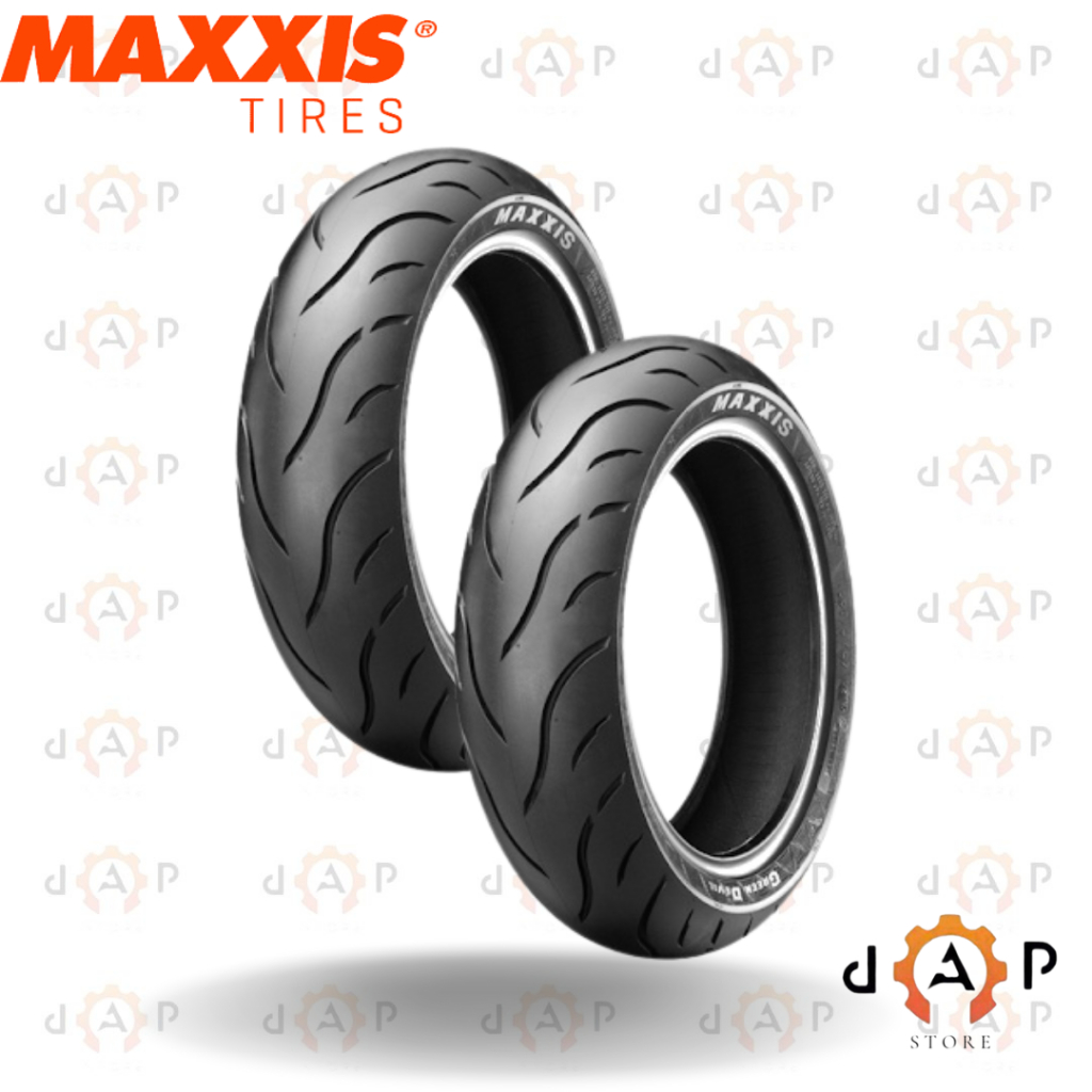 [ PAKET ] BAN MOTOR RING 17 MAXXIS GREEN DEVIL 70/90-17 & 80/90-17 TUBLES BAN MOTOR SATRIA