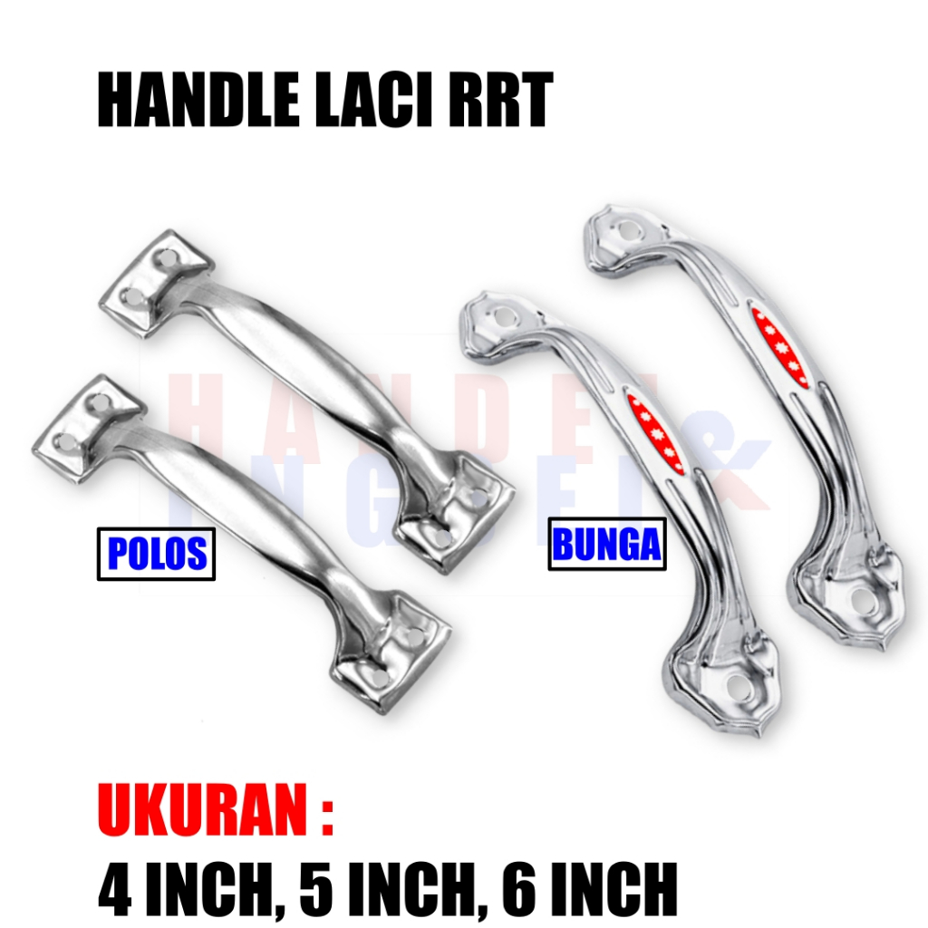 Tarikan Pintu Laci Lemari RRT / Gagang Handle Laci Lemari Kabinet RRT Bunga dan Polos / Handle Lemar