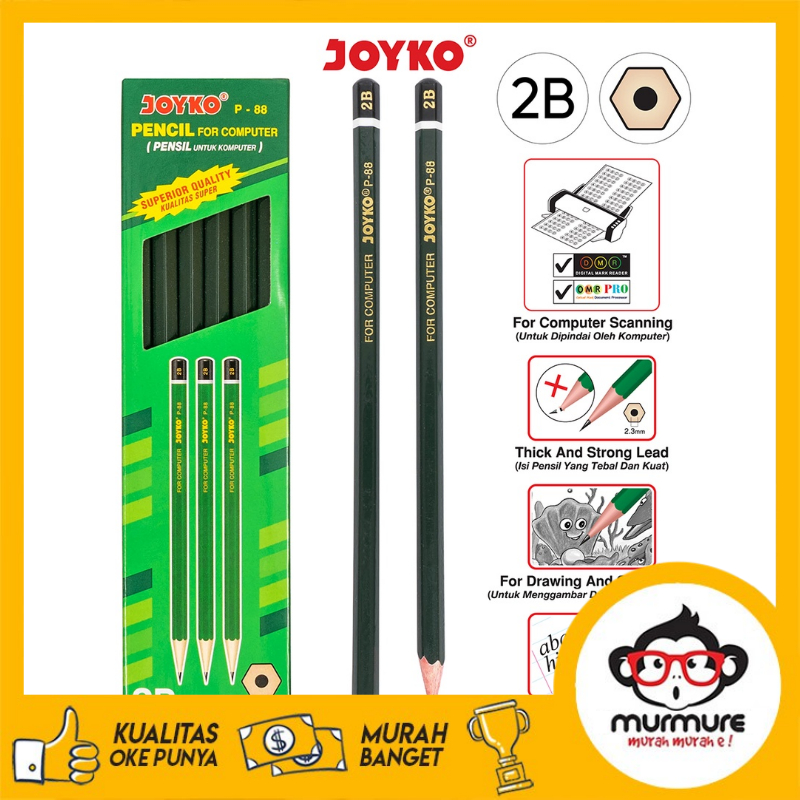 

MURMURE I PENSIL PENCIL JOYKO P-88 2B 1 BOX ISI 12 PCS