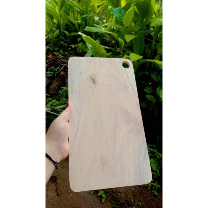 TERMURAH.. telenan kayu mahoni 20x37cm tebal 1,5cm