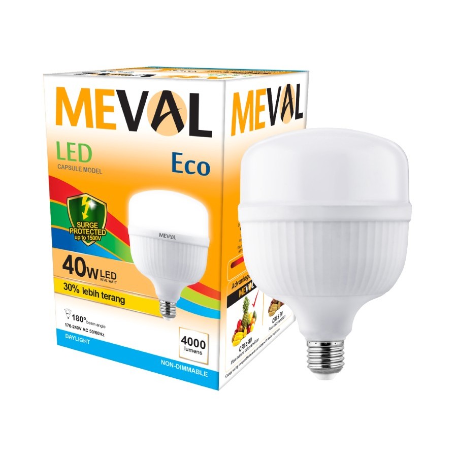 LAMPU LED KAPSUL 40watt PUTIH MEVAL