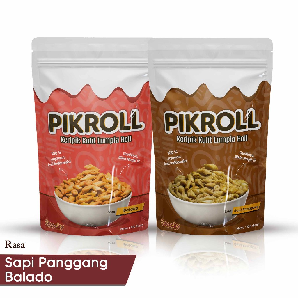

Keripik Kulit Lumpia Roll Rasa Balado & Sapi Panggang