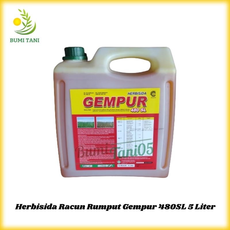 Herbisida Racun Rumput Gempur 480SL 5 Liter