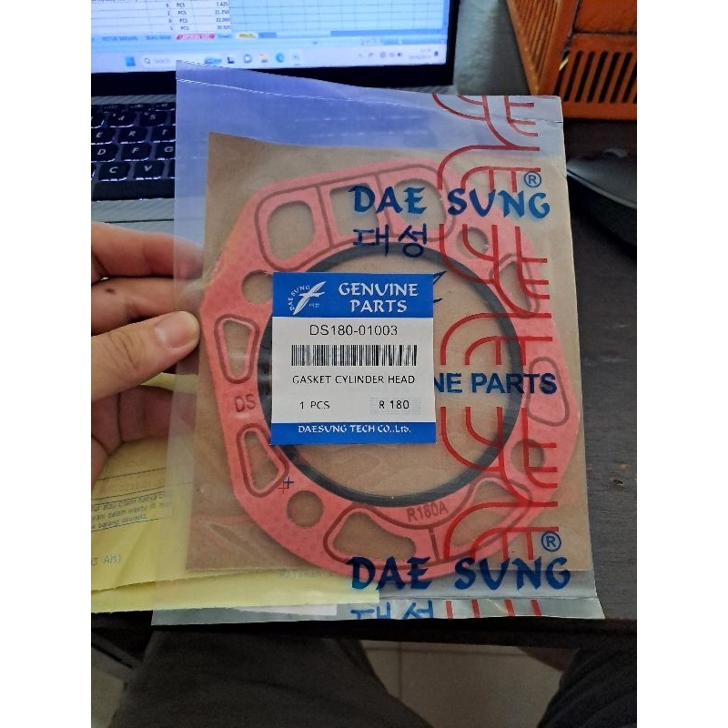 Packing cylinder head gasket head paking kop diesel R180 8 pk Dae Sung