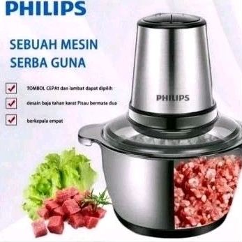 chopper philips HR2560 terlaris stainless steel