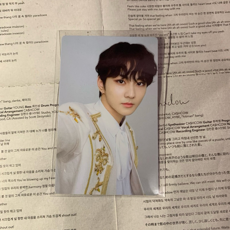 [ READY ] PHOTOCARD / PC ENHYPEN JUNGWON ZIP UP HOODIE MANIFESTO KYOCERA